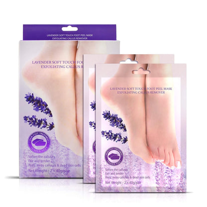 ماسك تقشير القدم وحمايتها من التشققات من كلير فيزاج - ٢ قطعة (١ زوج) - Clear Visage Lavender  Exfoiliating  Foot  sMask - (1PAIR) 2PC