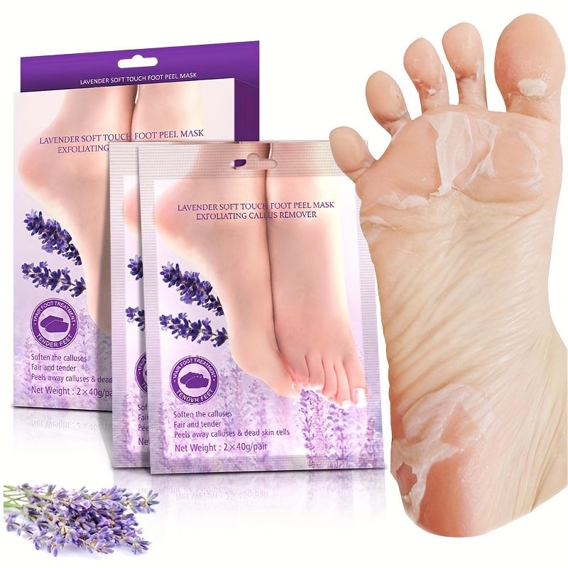 ماسك تقشير القدم وحمايتها من التشققات من كلير فيزاج - ٢ قطعة (١ زوج) - Clear Visage Lavender  Exfoiliating  Foot  sMask - (1PAIR) 2PC