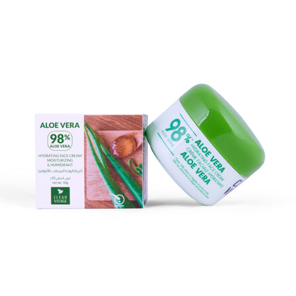 98% Aloe Vera Face Cream Hydrating & Moisturizing - كريم الوجه المرطّب بمستخرج الألوفيرا